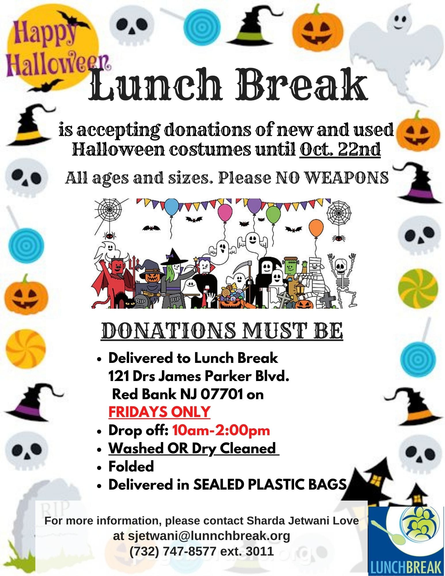 Lunch Break Accepting Donations