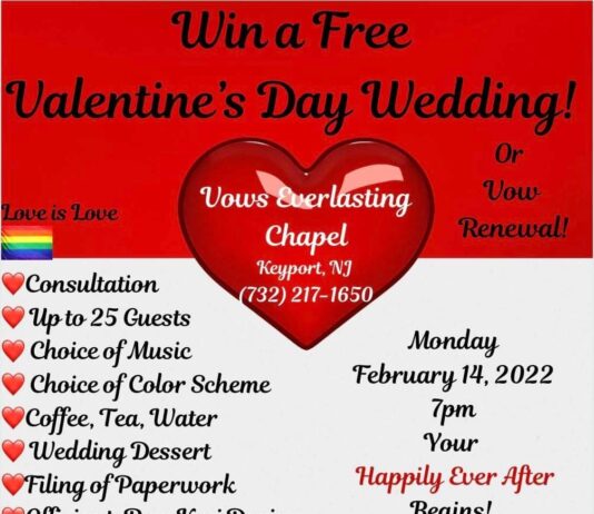 The Little Chapel by the Sea is giving away a FREE VALENTINES DAY WEDDING!